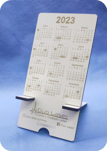 Soporte Celular  Calendario Personalizado Con Logo Pack X 10