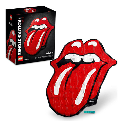 Lego Art The Rolling Stones 31206 Logo Wall Décor Buildin...