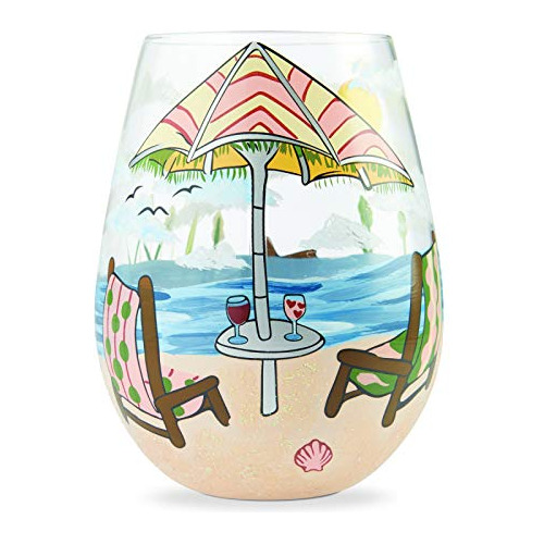 By Beach Please Copa Sin Tallo Pintado Multicolor