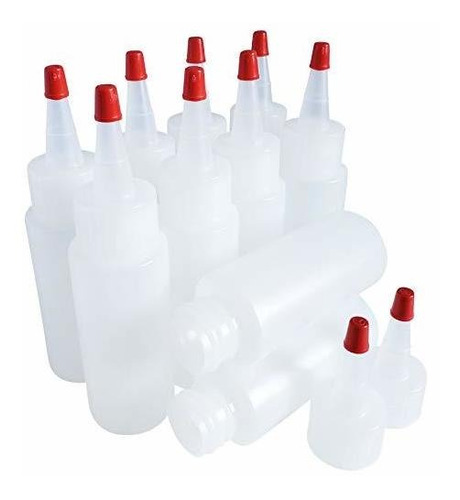 Kelkaa 2 Oz Hdpe Duraderos Botellas De Plástico Con Tapón Ro