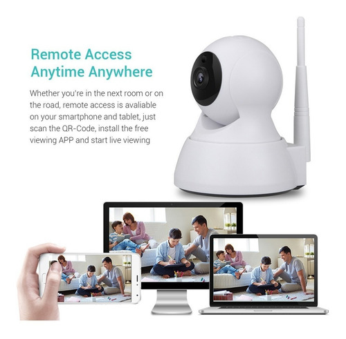 Camara Ip 1mp Hd 720p Ir P2p Visión Nocturna App Alarm