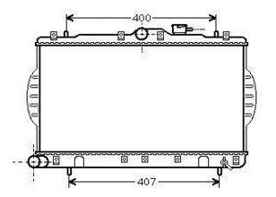 Radiador Hyundai Accent 1.3 94 A 99 Caja Manual
