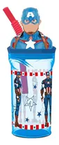 Comprar Vaso Sorbete Infantil 360ml Con Figura 3d Escolar Color Capitán América
