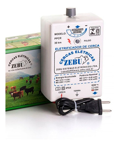 Kit Cerca Elétrica Rural Eletrificador + Fio 500m + Isolador