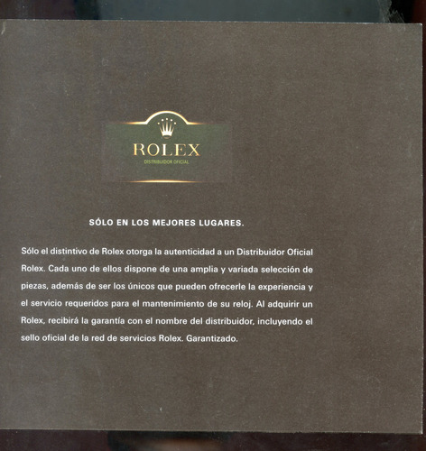 Rolex, Catalogo Rolex Oyster Perpetual (Usado)
