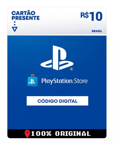 Cartão Playstation Store Brasil Psn Card 10 Reais - CardLândia