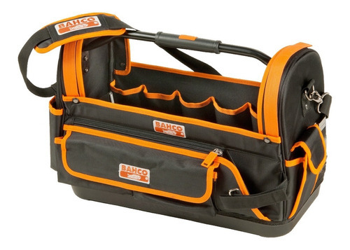 Bahco 4750fb1-19a bolso herramientas abierto 32lts color negro y naranja