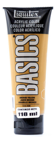 Pintura Acrílico Liquitex Basics 118ml Color Amarillo Bronce