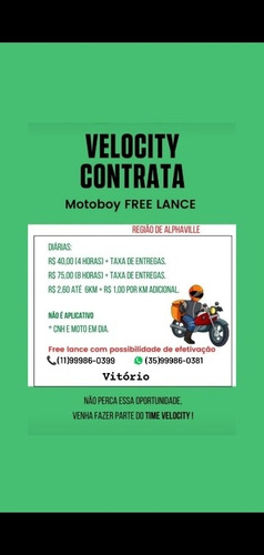 Imagem 1 de 1 de Contrata Motoboy Delivery