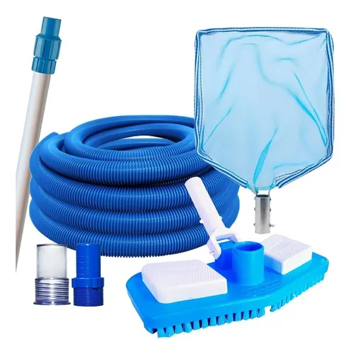 comprar Kit Manutenção Piscina Aspiração Peneira Cabo Mangueira 6m