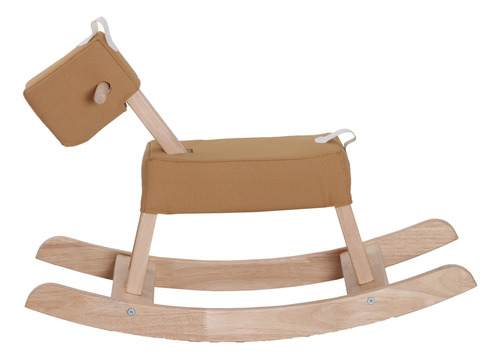 Caballo Mecedor De Madera Marrón Para Niños Pequeños Color
