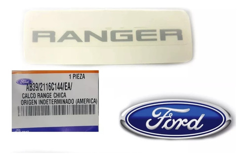 Emblema Autoadhesivo Guardabarros Delantero Ford Ranger 12/