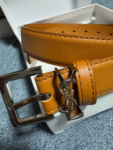 Cinto Feminino Saint Laurent Ysl Promoção Marrom 95