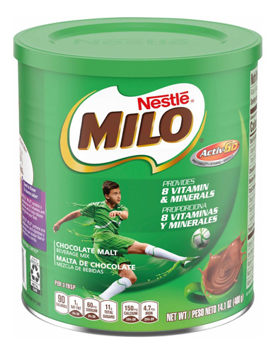 Milo Chocolate En Polvo 400gr Envío Inmediato