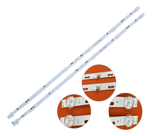 2 Tiras De 6 Leds (3v.) Compatible Con Atv-3215 Atv3215