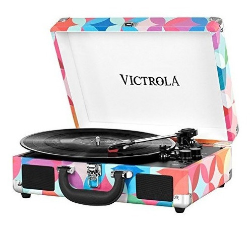 Tocadiscos Parlante Bluetooth Victrola Vsc-550bt Geo Print