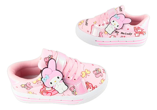 Tenis My Melody Niña Infantil Casual Luces Led Moda 1026-rmm
