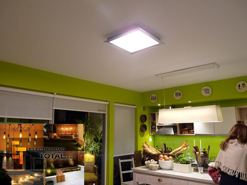 Imagen 4 de 8 de Panel Para Atornillar Led 18w Cuadrado Blanco Frío / Cálido