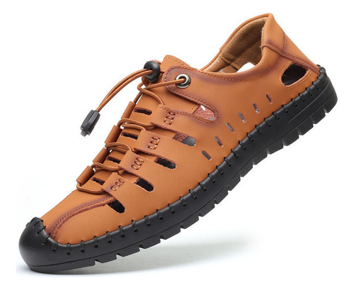 Youmu Knight Sandals Chanclas De Cuero Huarache For Hombre