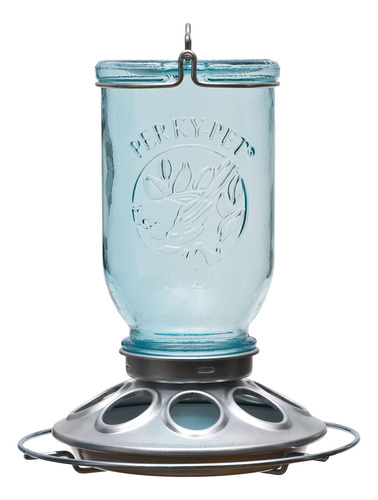 Perky-pet 784 Mason Jar Wild Bird Comeder, Azul