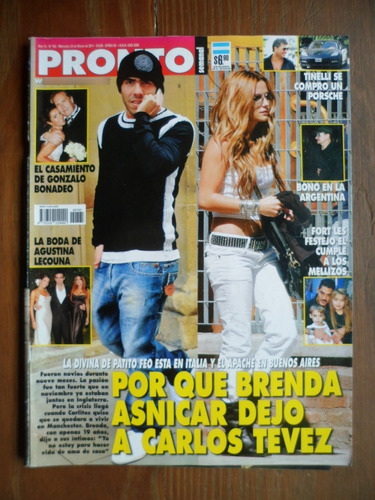Tevez Moria Fort Bono Darin Jelinek Revista Pronto 765 2011