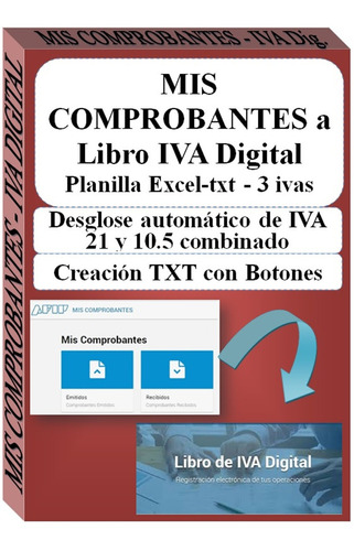Mis Comprobantes A Libro Iva Digital Excel Automático A Txt