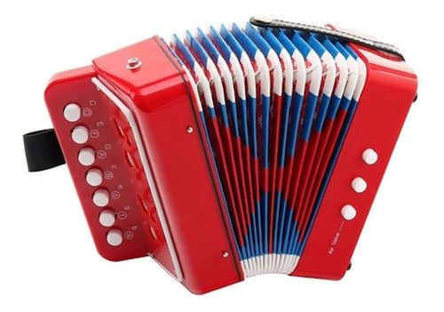 Mega Acordeon Para Niños Niñas Estilo Piano Vallenato + Bajo