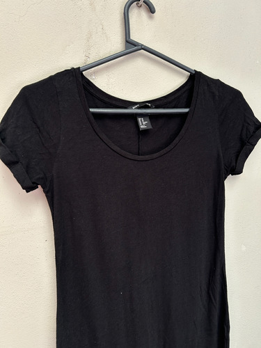 Vestido Negro Largo - H&m - Talle Xs (Usado)