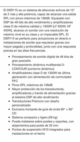 Imagen 7 de 8 de Yamaha Dsr115 Bocina Repuesto Refacción Yc328a01
