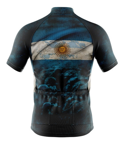 Imagen 2 de 2 de Remera De Ciclismo Manga Rangla Homenaje Malvinas Argentinas