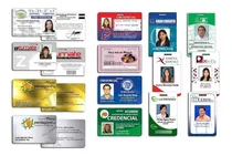 Comprar 100 Credenciales Plástico Pvc Impresión Con Foto Y Datos