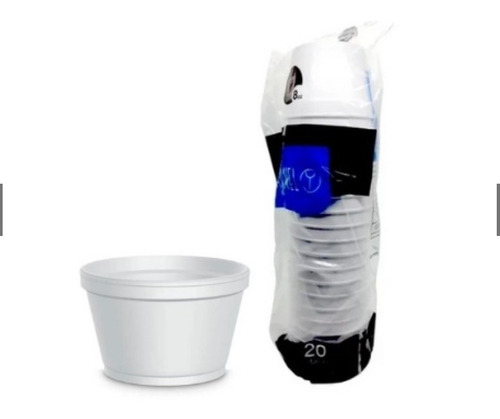 Pote Térmico De Isopor 355ml C/200un - Darnel Cor Branco Liso