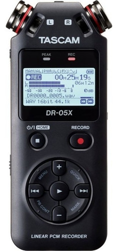 Grabador De Audio Tascam Dr-05x Digital Estéreo/ Inter... Color Negro