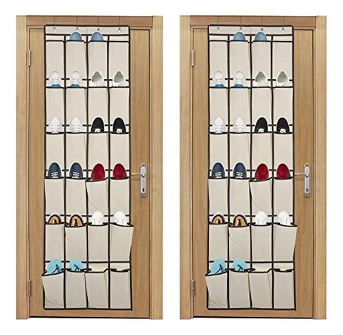 Over The Door Shoe Organizer, 2 Pack Hanging Shoe Organ...