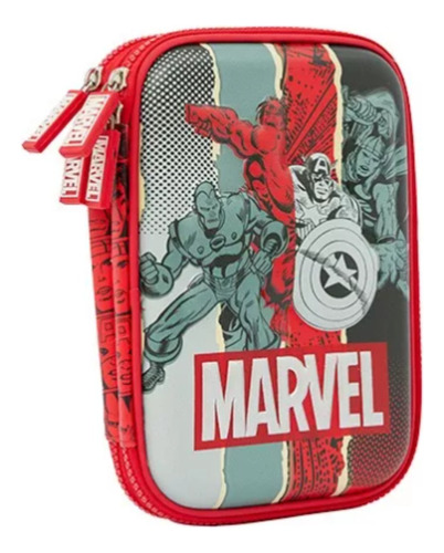 Mooving 01514208 Cartuchera Marvel Eva Doble Con Cierre