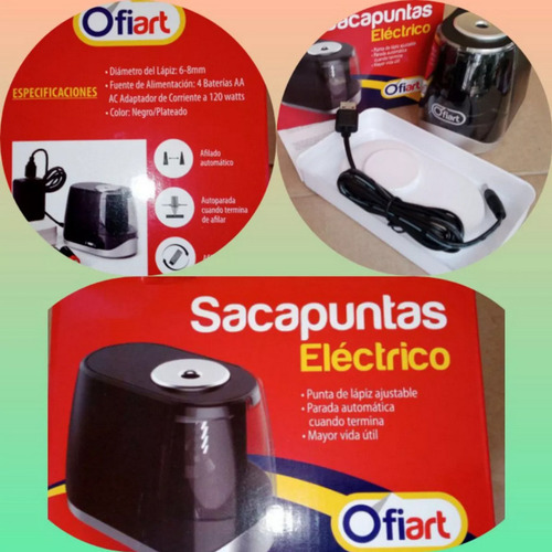 Sacapunt Electrico Escritorio De Mesa Papeler Librer Escuela