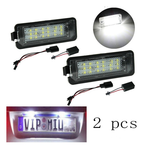 Luz De Matrícula Led De Coche Para Vw Para Polo 9n 2001-2009