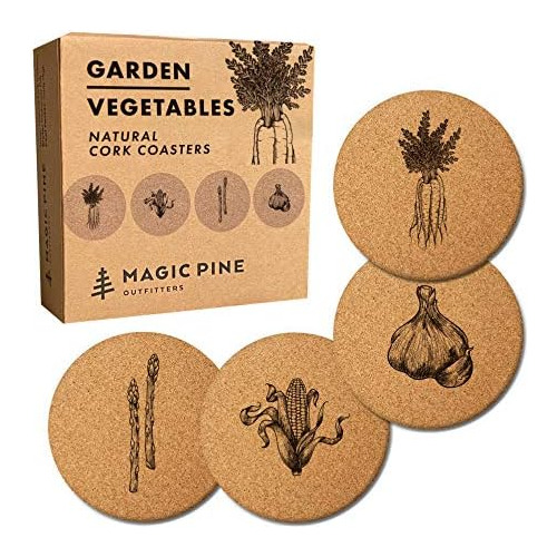 Posavasos De Verduras Jardín (conjunto De 4)