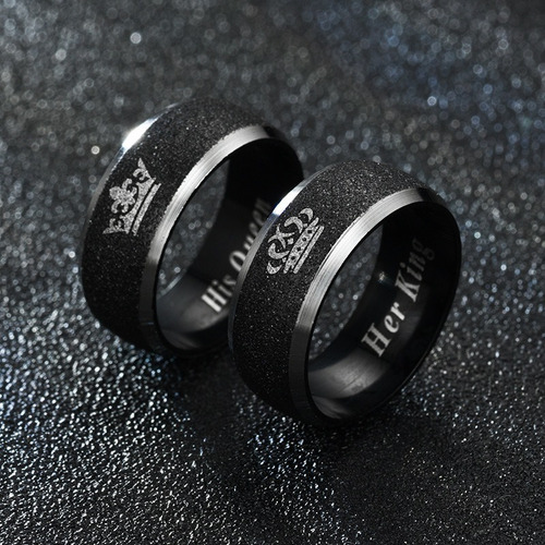 Imagen 4 de 5 de Anillo Para Parejas Novios Enamorados Amor Acero Inoxidable