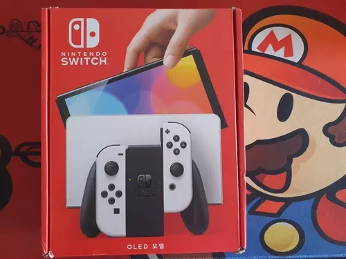 NINTENDO SWITCH OLED BRANCO - Escorrega o Preço