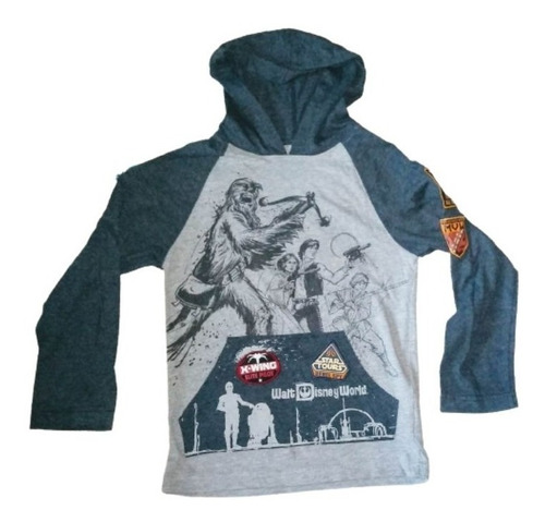 Sudadera Exclusiva Walt Disney Parks Con Parches T 10-12 