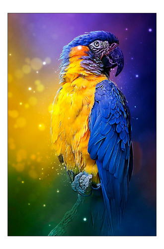 Vinilo Decorativo 40x60cm Guacamaya Loro Pajaro Exotico M4