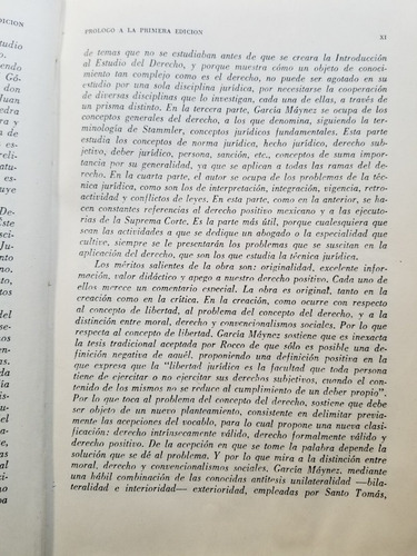 A0 Introducción Al Estudio Del Derecho 35.a Ed García Maynez (Usado)