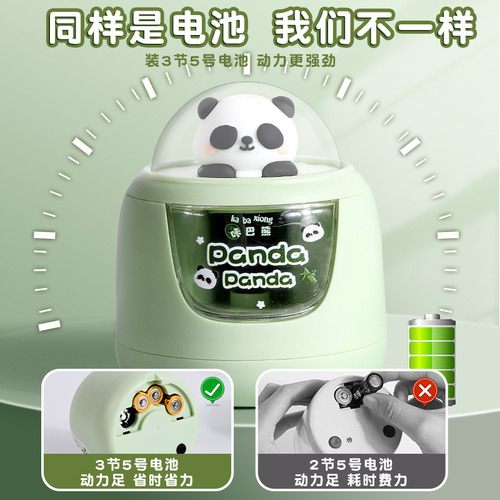 Sacapuntas Eléctrico Panda Para Niños