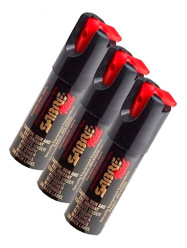 Gas Pimienta Sabre 14 Grs Defensa Paralizante Pack X 3