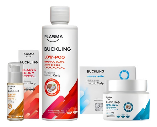 Shampoo Low Poo + Mascara Ultra Mask + Serum Buckling Plasma