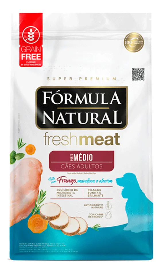 Fórmula Natural Fresh Meat Ração Cães Adulto Médios 2,5kg