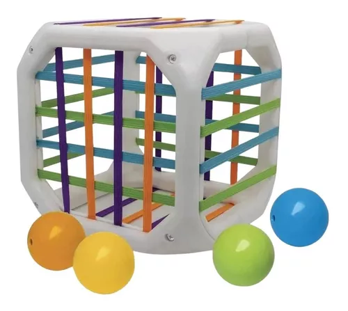 Jogo Infantil Para Crianças Cubo Entrelaçado Com Bolinha