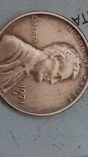 Moneda De 1 Un Centavo Dólar Año 1971 S