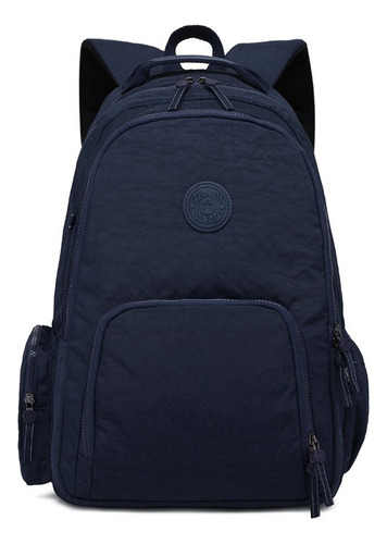 Mochila Mochila De Viaje Para Niña/niño Impermeable De Gran Capacidad De Moda Bolsa Mochila Escolar Para Portatil Laptop Adecuado Color Azul Oscuro